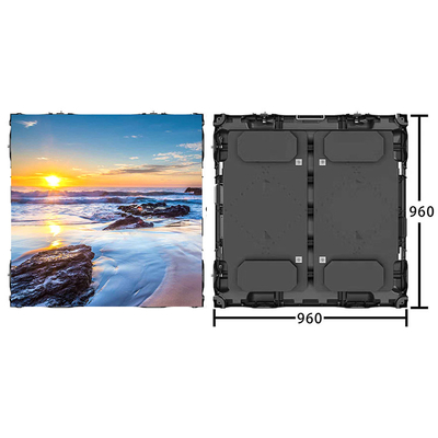 High Brightness 6mm Outdoor Full Color LED Screen P6 For Buidling Advertising