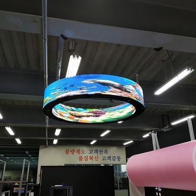 Curved Commercial LED Display Screen Flexible 1.5mm For Art Museum