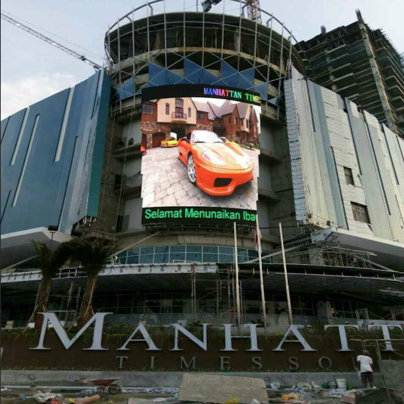 High Brightness 6mm Outdoor Full Color LED Screen P6 For Buidling Advertising