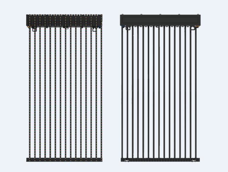 led curtain display