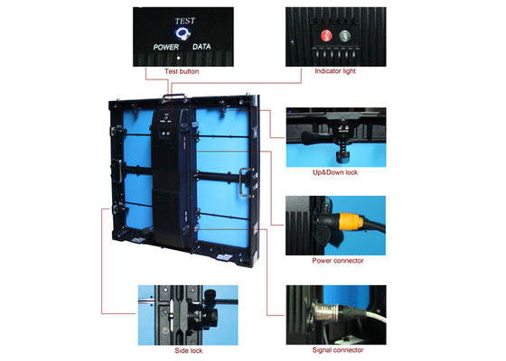 China Rental LED Screen led video wall panels For Music Concerts , Easy Installation factory