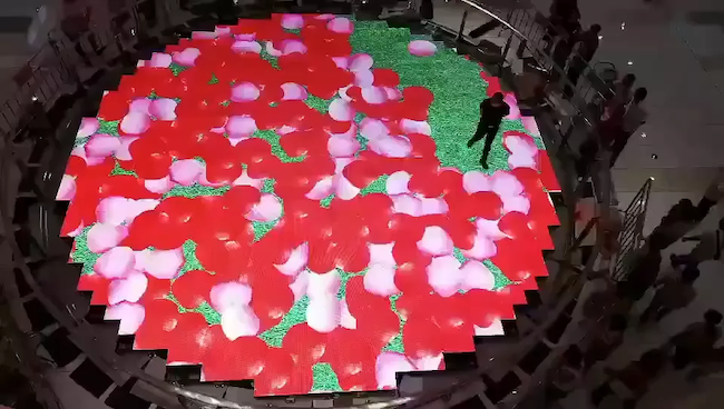P3.91 Interactive Floor LED Display Screen Dance For Night Club Disco ...