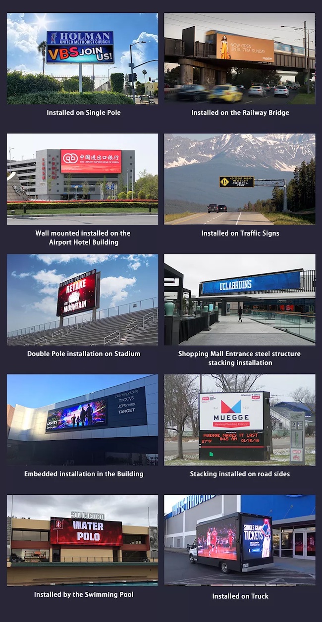 P6 Full Color Outdoor LED Advertising Display , 6.667mm Digital Signage ...