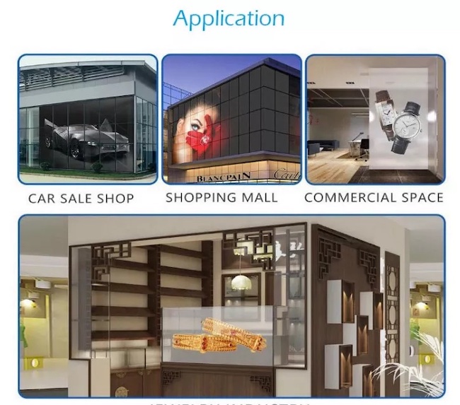 Shopping Mall Transparent LED Display Screen
