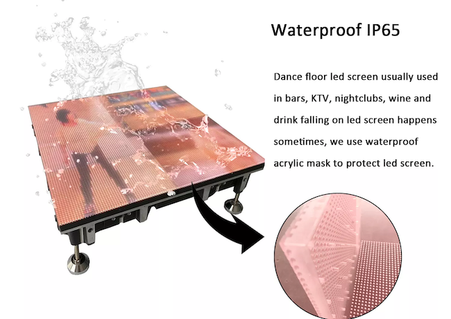 Full Color P3.9 Wedding Party Stage Interactive Dance Floor LED Display ...