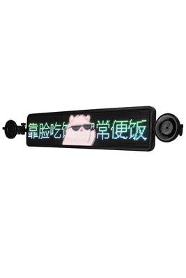Wifi Control LED Advertising Display Screen Full Color , Rear Window LED Car Message Board