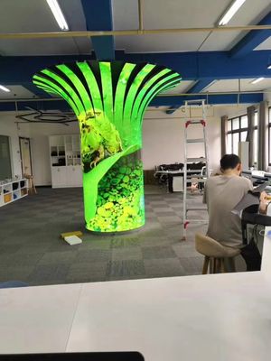 Buy Flowering Tree Shape P2 Indoor Exhibition Hall Flexible Led Display Screens online manufacture