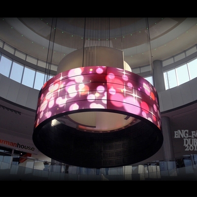 Buy P2.5 Commercial LED Display Screen Flexible Cylinder Round 3D Video online manufacture