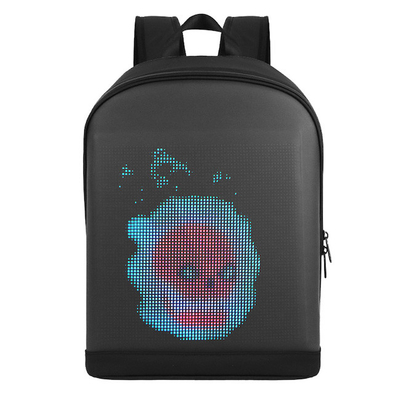 Buy Dynamic Advertising LED Display Screen Backpack 25cmx25cm online manufacture