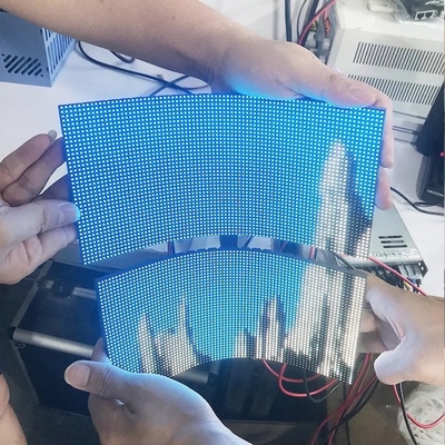 Buy P3mm Ball Flexible LED Display Screen Advertising Curve Shaped online manufacture