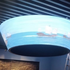 Buy P3 Shopping Malls Flexible LED Screen Display Cylindrical Torus online manufacture