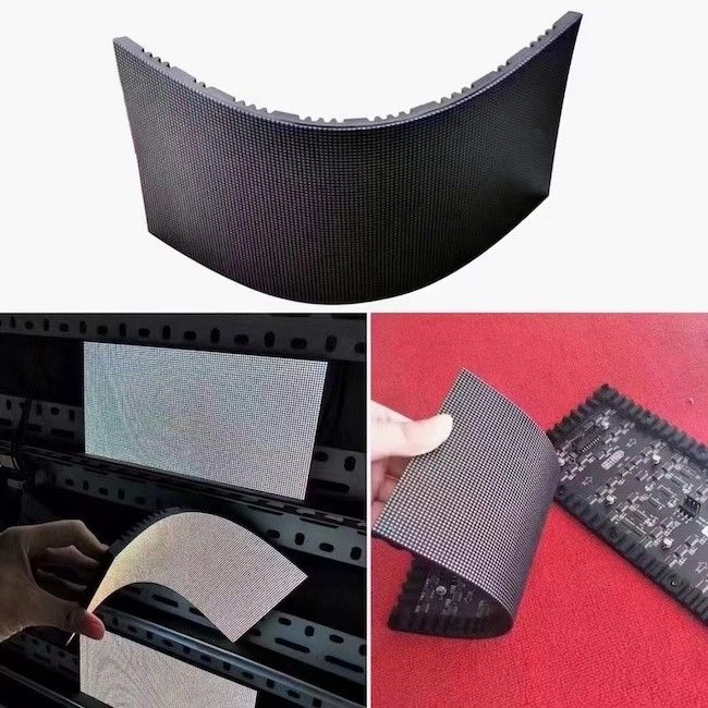 Screen Horns P1.8 Indoor Full Color Flexible LED Display Screens Horn Shape Cylinder