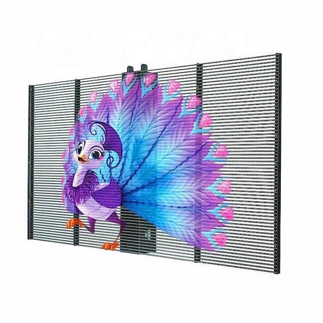 P3.91-7.8 Transparent LED Display Panel 1000x1000mm High Brightness Glass Window