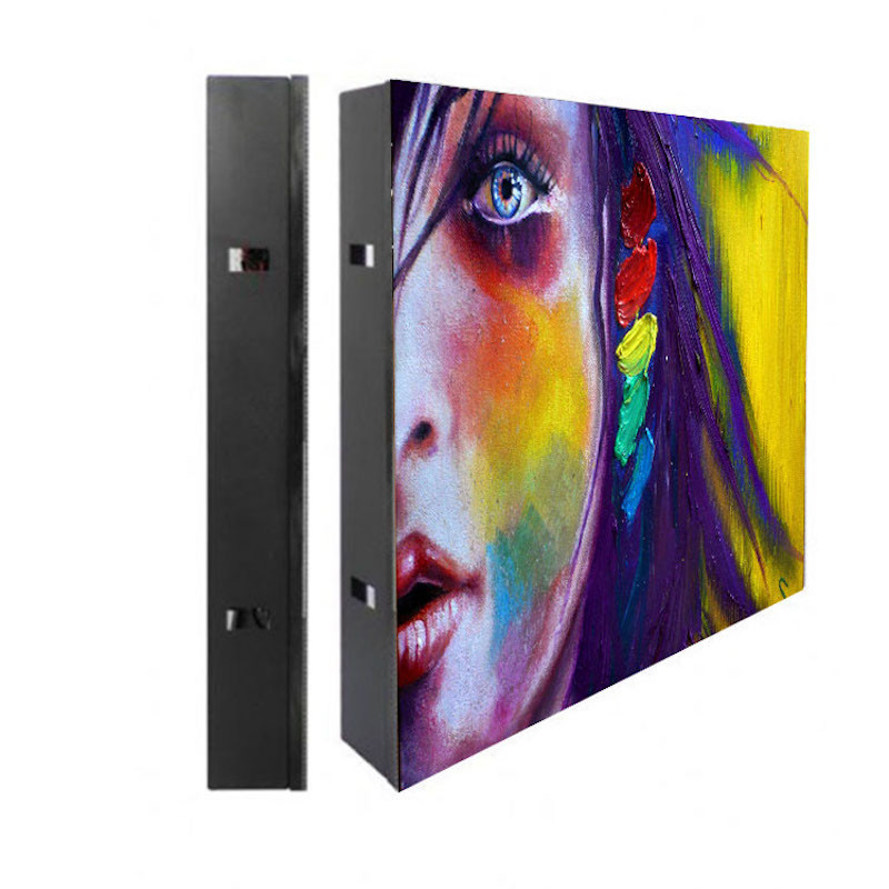 4mm P3.91 Indoor Full Color LED Screen Right Corner Column Video Wall Mounted